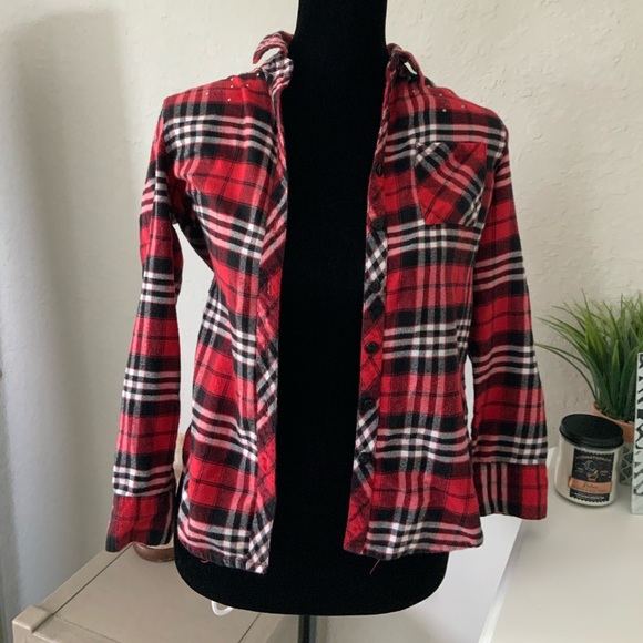 Justice Other - Justice Girls Long Sleeve Flannel Shirt